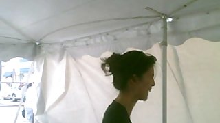 年輕，新鮮，辣妹和一個男人色情